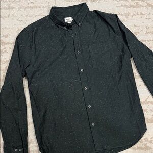 Flint and Tinder cotton ‘architect shirt’ Men’s Large Slim in Hunter Green